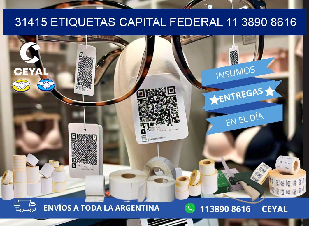 31415 ETIQUETAS CAPITAL FEDERAL 11 3890 8616