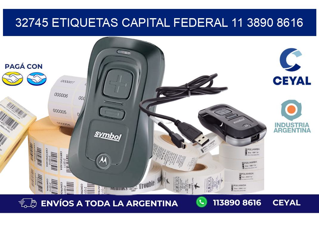 32745 ETIQUETAS CAPITAL FEDERAL 11 3890 8616