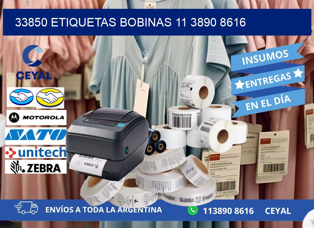 33850 ETIQUETAS BOBINAS 11 3890 8616