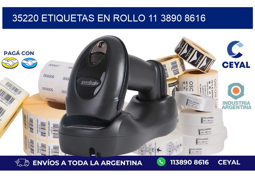 35220 ETIQUETAS EN ROLLO 11 3890 8616