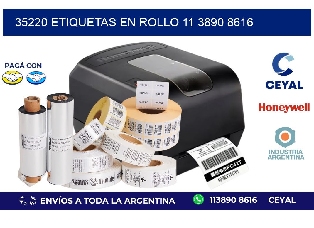 35220 ETIQUETAS EN ROLLO 11 3890 8616