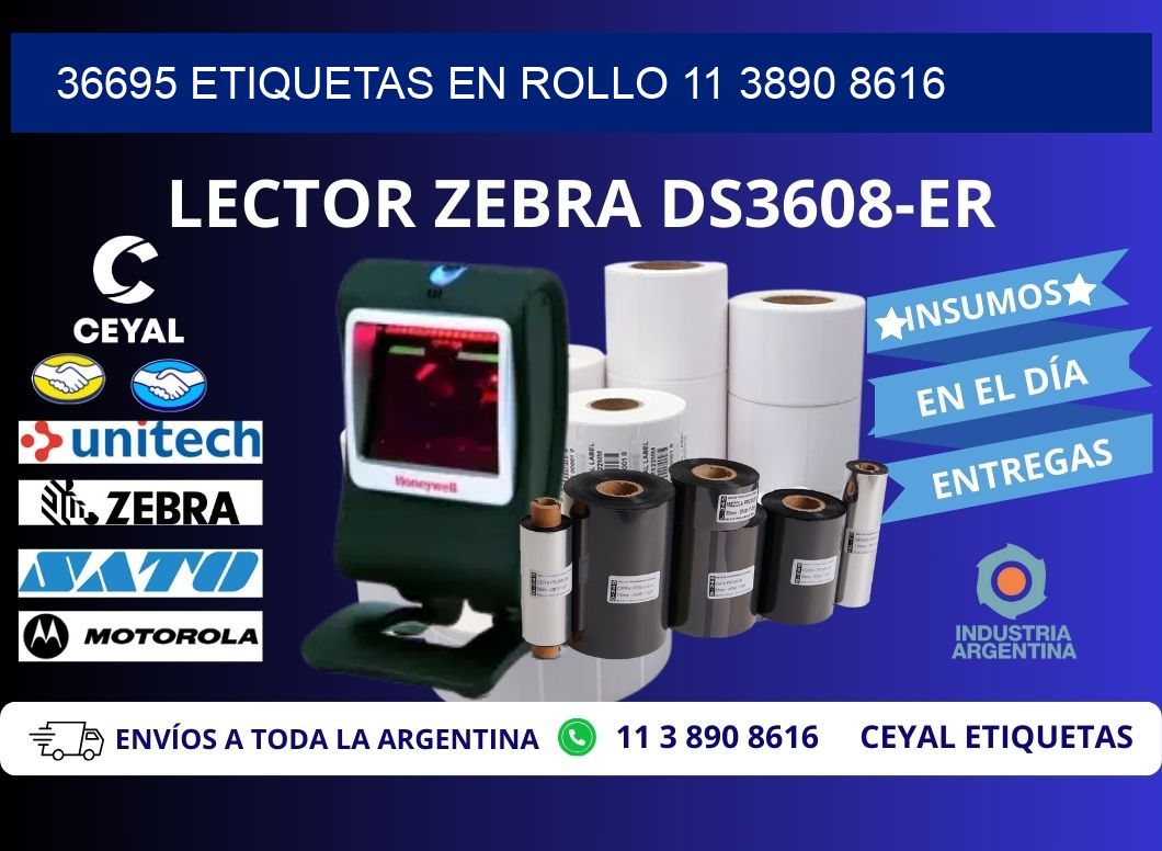 36695 ETIQUETAS EN ROLLO 11 3890 8616