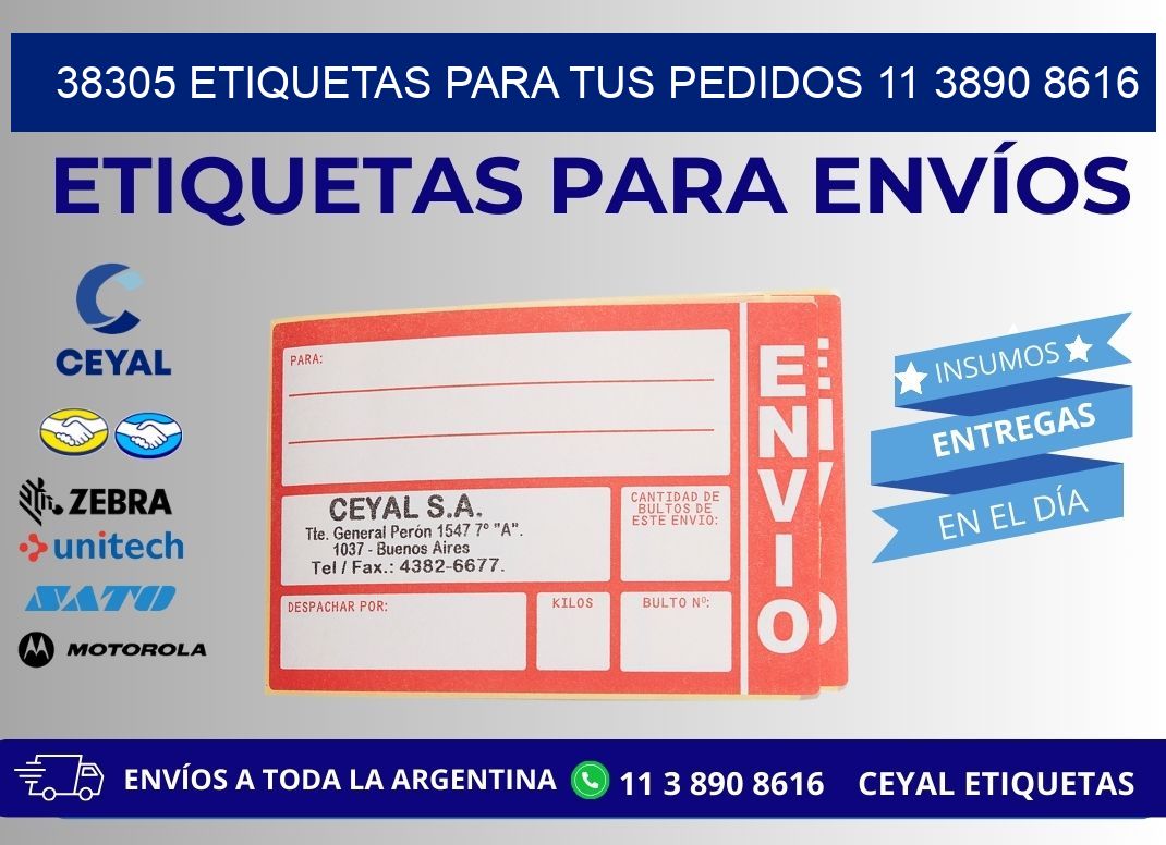 38305 ETIQUETAS PARA TUS PEDIDOS 11 3890 8616