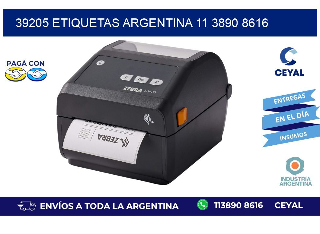 39205 ETIQUETAS ARGENTINA 11 3890 8616
