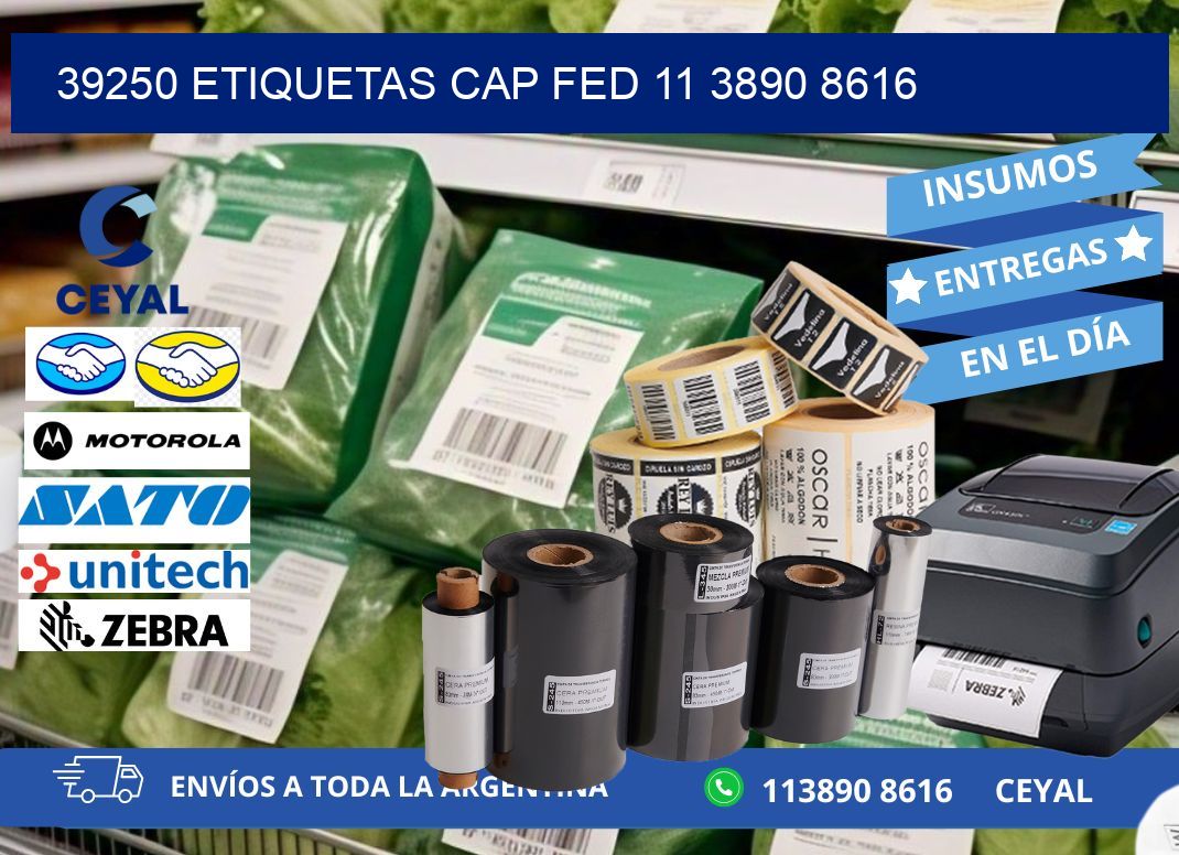 39250 ETIQUETAS CAP FED 11 3890 8616
