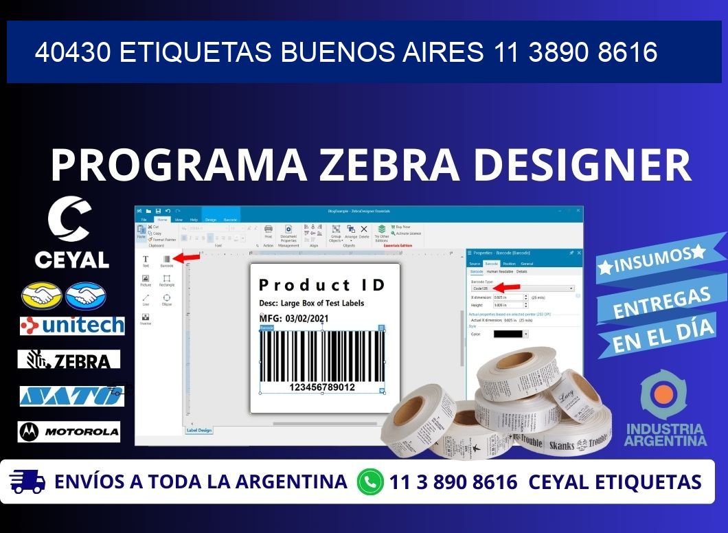 40430 ETIQUETAS BUENOS AIRES 11 3890 8616