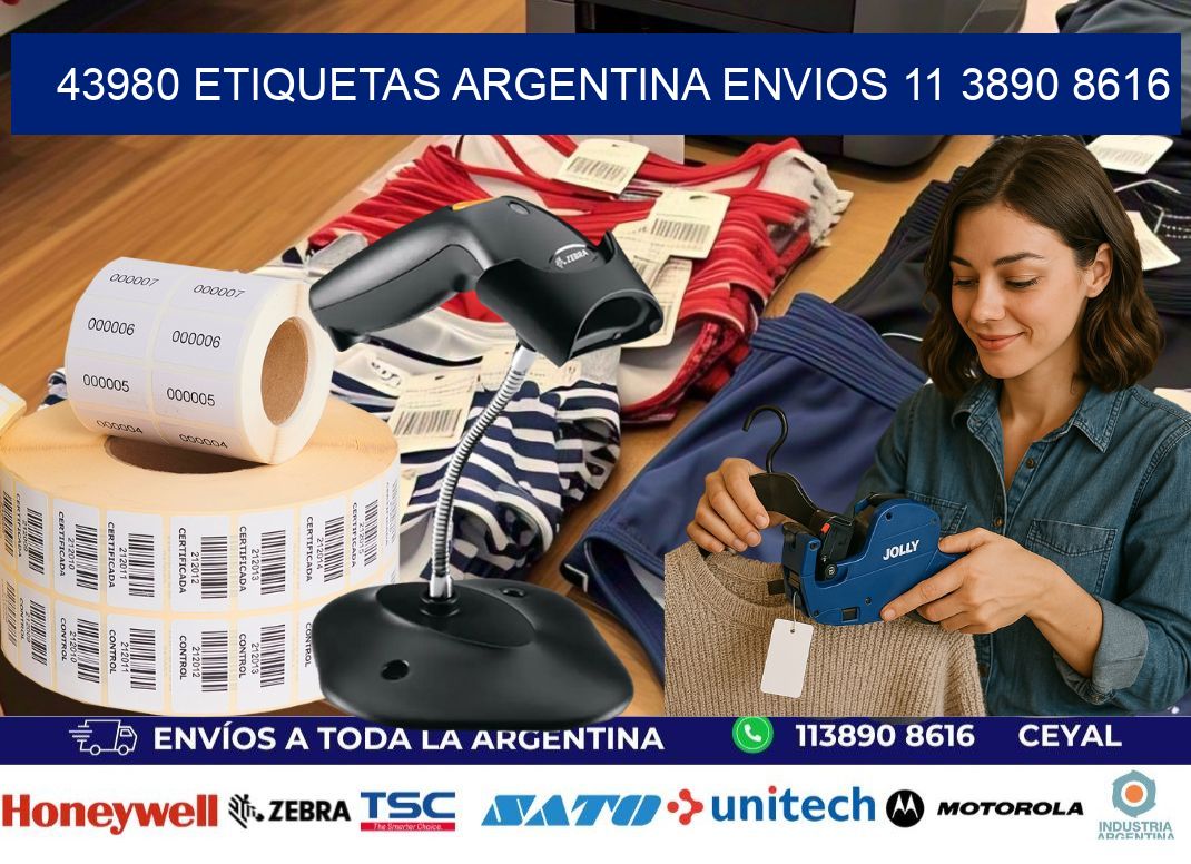 43980 ETIQUETAS ARGENTINA ENVIOS 11 3890 8616