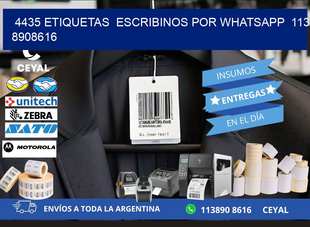 4435 ETIQUETAS ESCRIBINOS POR WHATSAPP 113 8908616