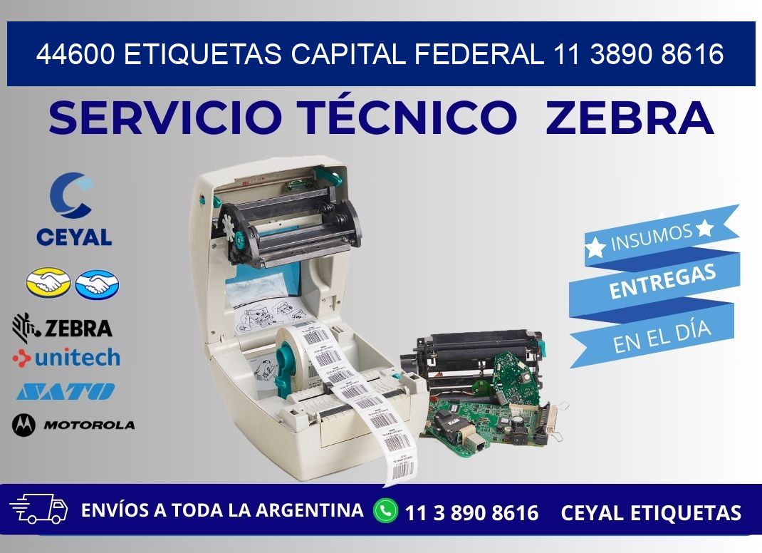 44600 ETIQUETAS CAPITAL FEDERAL 11 3890 8616