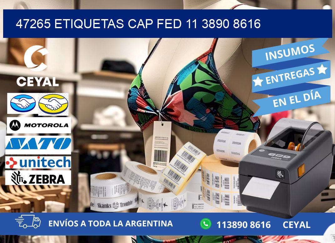 47265 ETIQUETAS CAP FED 11 3890 8616