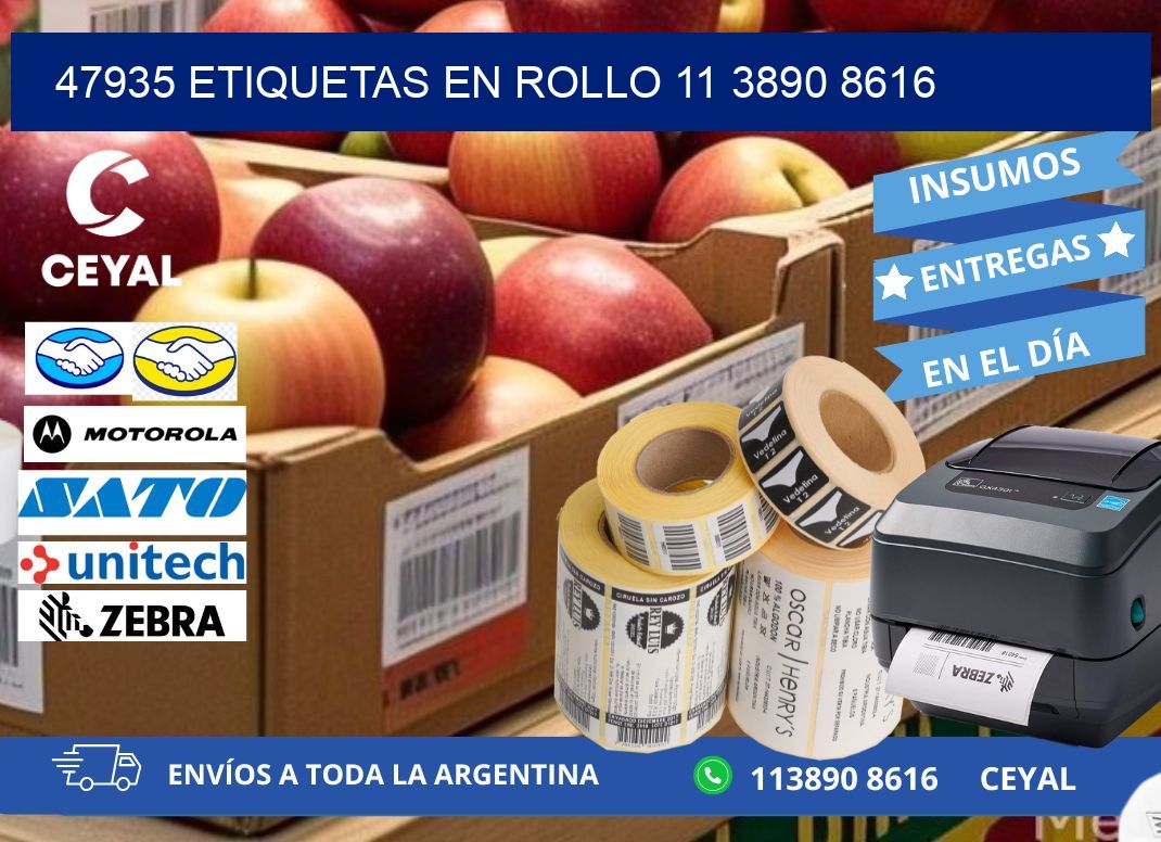47935 ETIQUETAS EN ROLLO 11 3890 8616