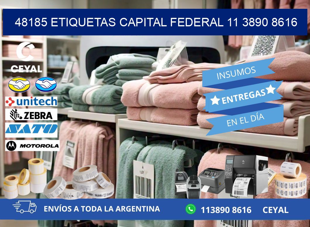 48185 ETIQUETAS CAPITAL FEDERAL 11 3890 8616