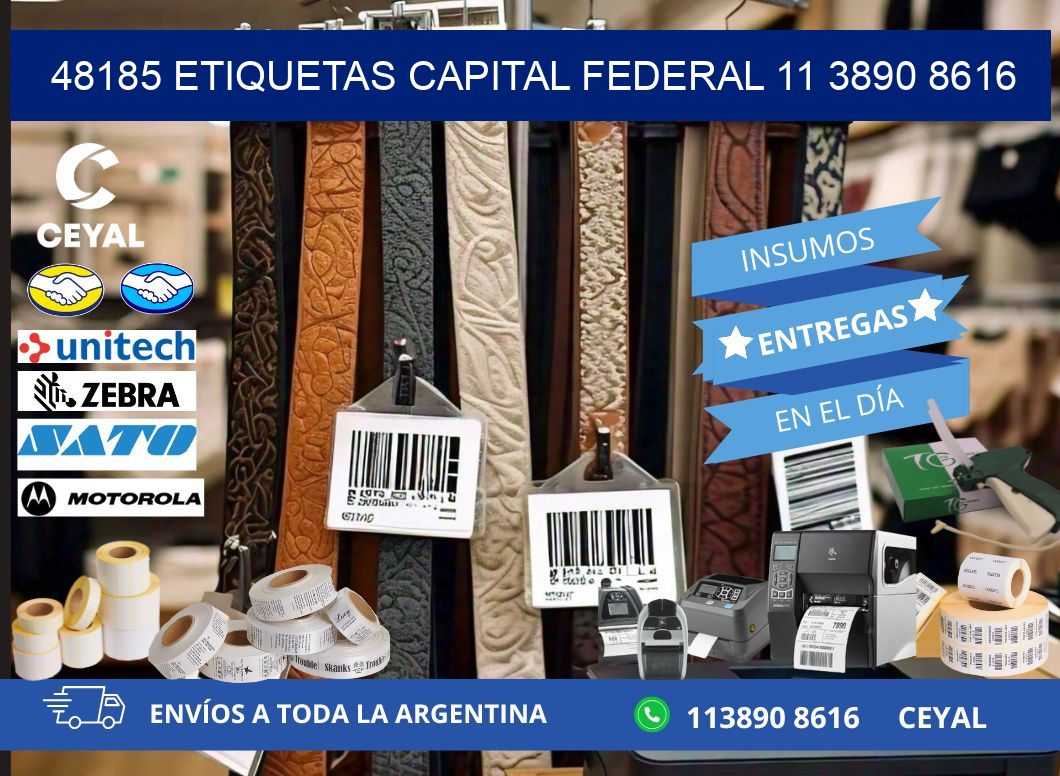 48185 ETIQUETAS CAPITAL FEDERAL 11 3890 8616