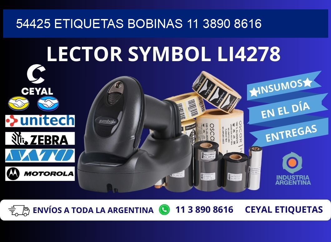 54425 ETIQUETAS BOBINAS 11 3890 8616