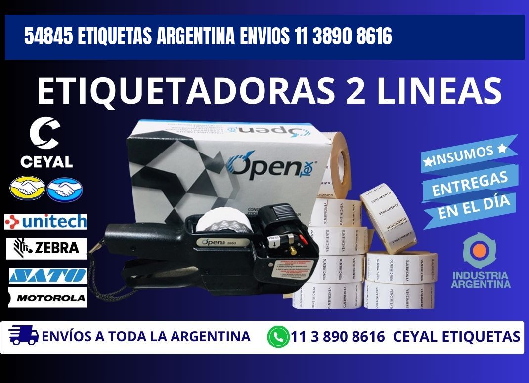 54845 ETIQUETAS ARGENTINA ENVIOS 11 3890 8616