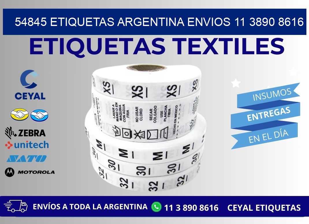 54845 ETIQUETAS ARGENTINA ENVIOS 11 3890 8616