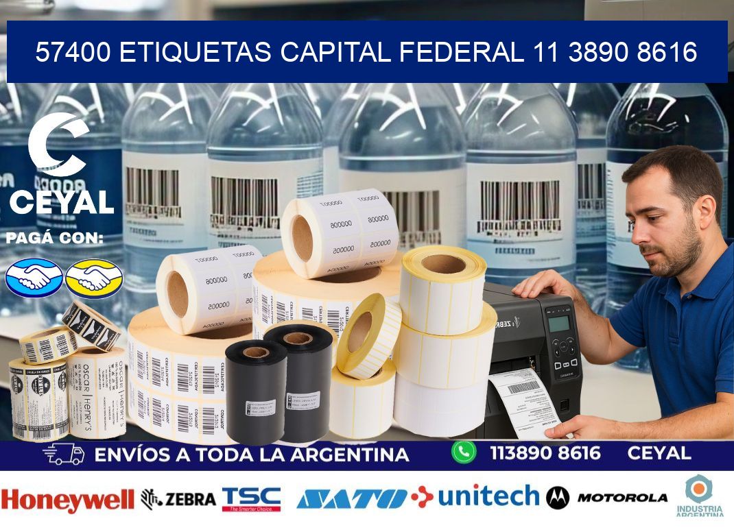 57400 ETIQUETAS CAPITAL FEDERAL 11 3890 8616