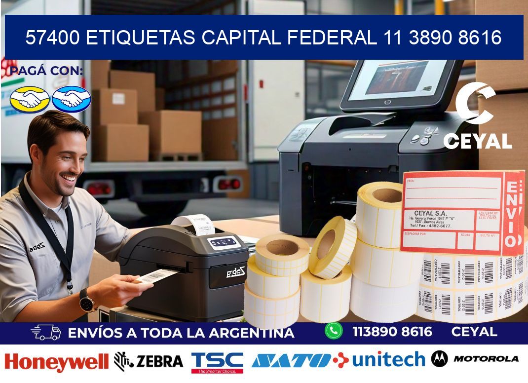 57400 ETIQUETAS CAPITAL FEDERAL 11 3890 8616