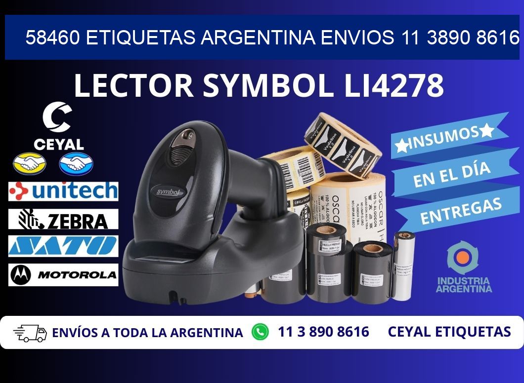 58460 ETIQUETAS ARGENTINA ENVIOS 11 3890 8616