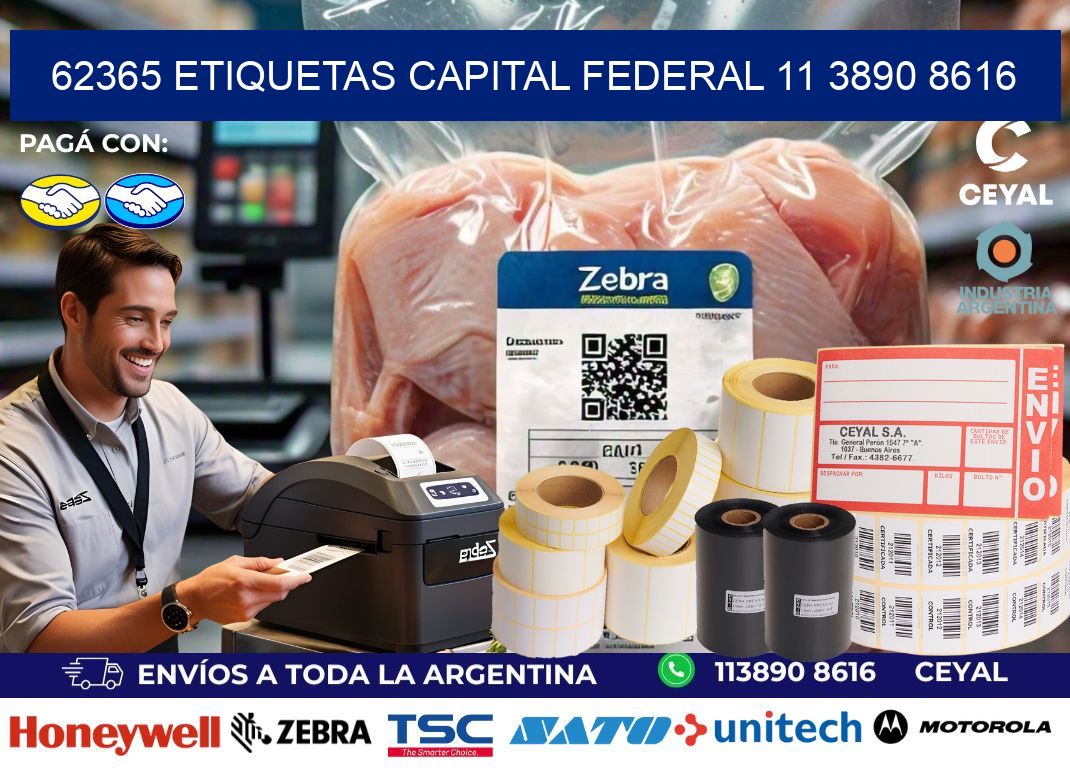 62365 ETIQUETAS CAPITAL FEDERAL 11 3890 8616