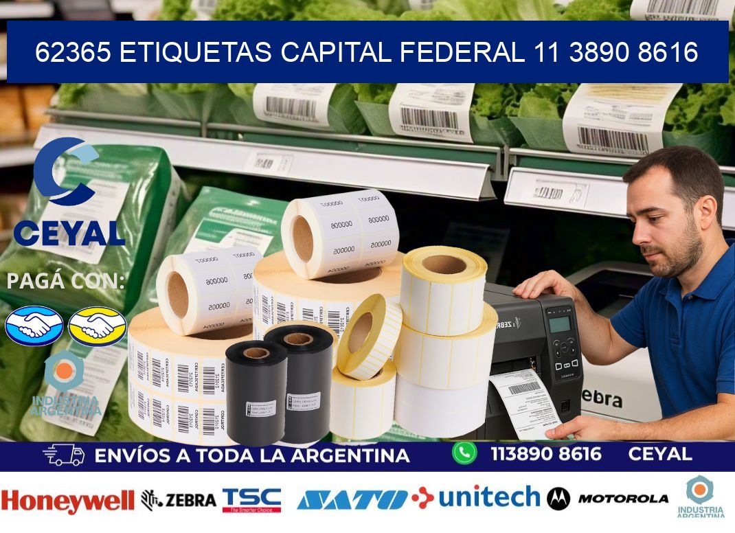 62365 ETIQUETAS CAPITAL FEDERAL 11 3890 8616