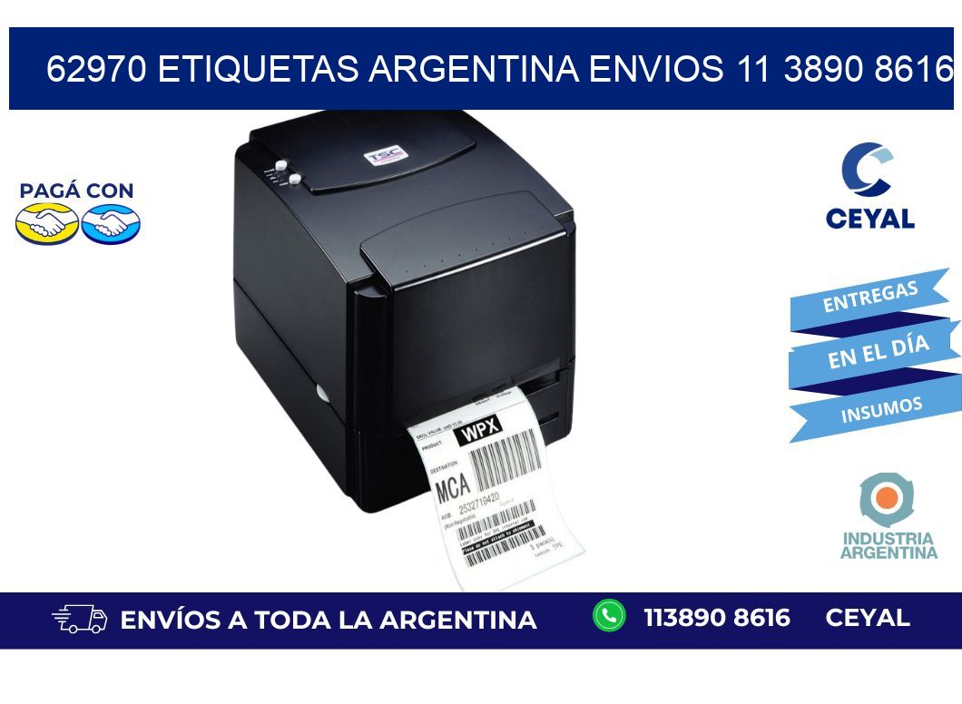 62970 ETIQUETAS ARGENTINA ENVIOS 11 3890 8616
