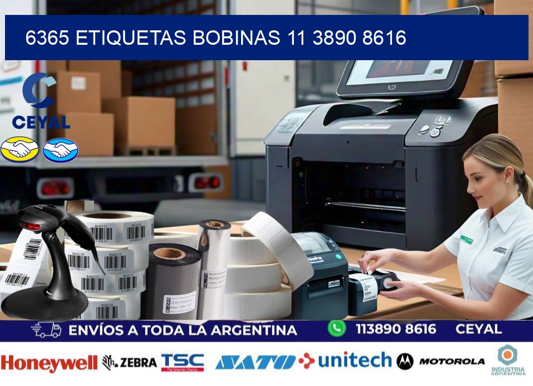 6365 ETIQUETAS BOBINAS 11 3890 8616