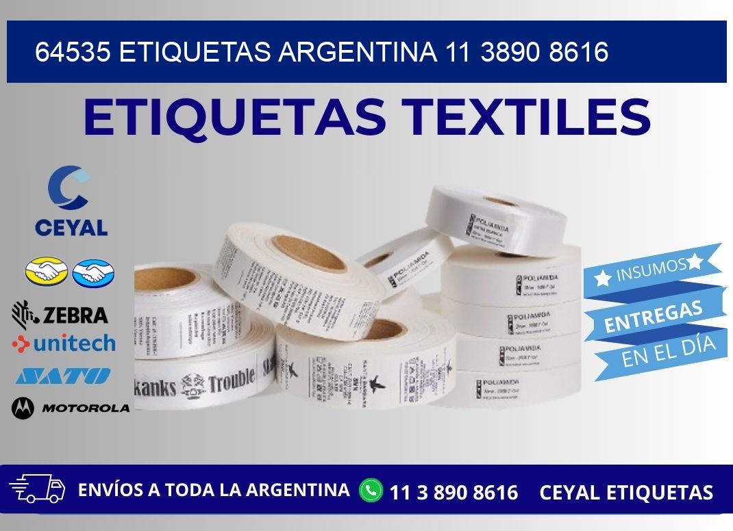 64535 ETIQUETAS ARGENTINA 11 3890 8616