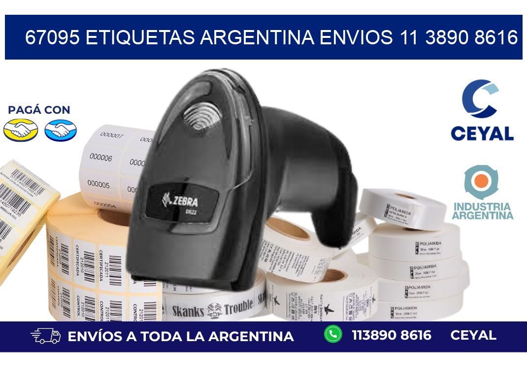 67095 ETIQUETAS ARGENTINA ENVIOS 11 3890 8616