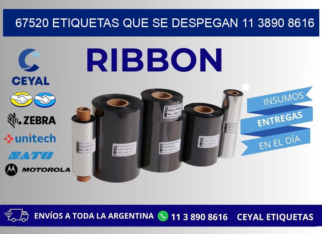67520 ETIQUETAS QUE SE DESPEGAN 11 3890 8616