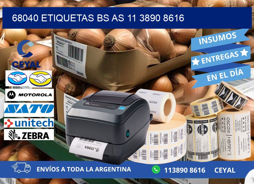 68040 ETIQUETAS BS AS 11 3890 8616
