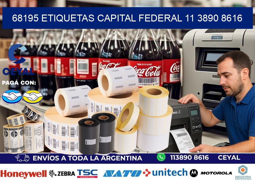 68195 ETIQUETAS CAPITAL FEDERAL 11 3890 8616
