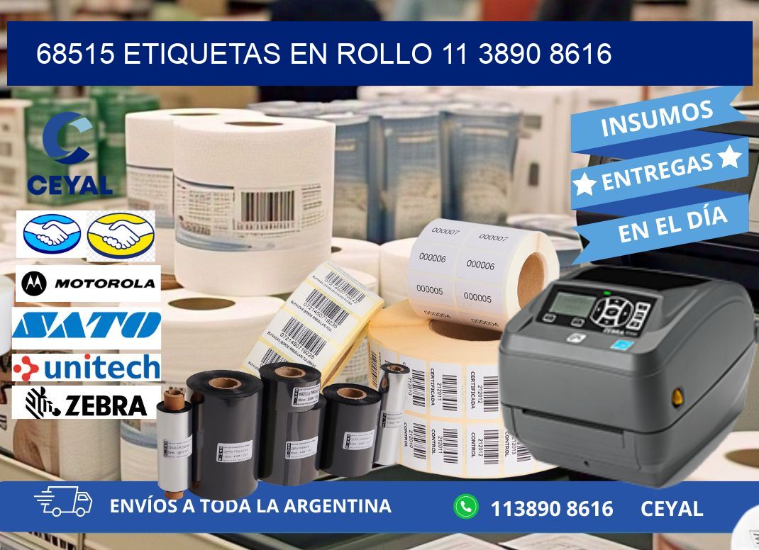 68515 ETIQUETAS EN ROLLO 11 3890 8616