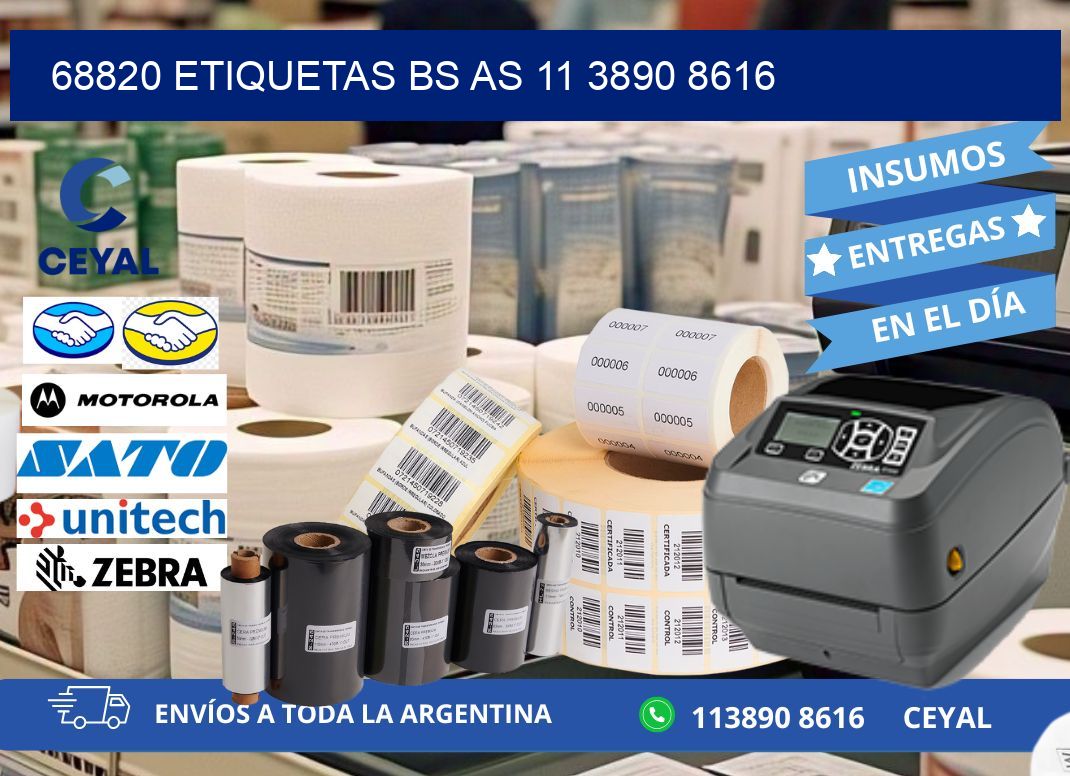 68820 ETIQUETAS BS AS 11 3890 8616