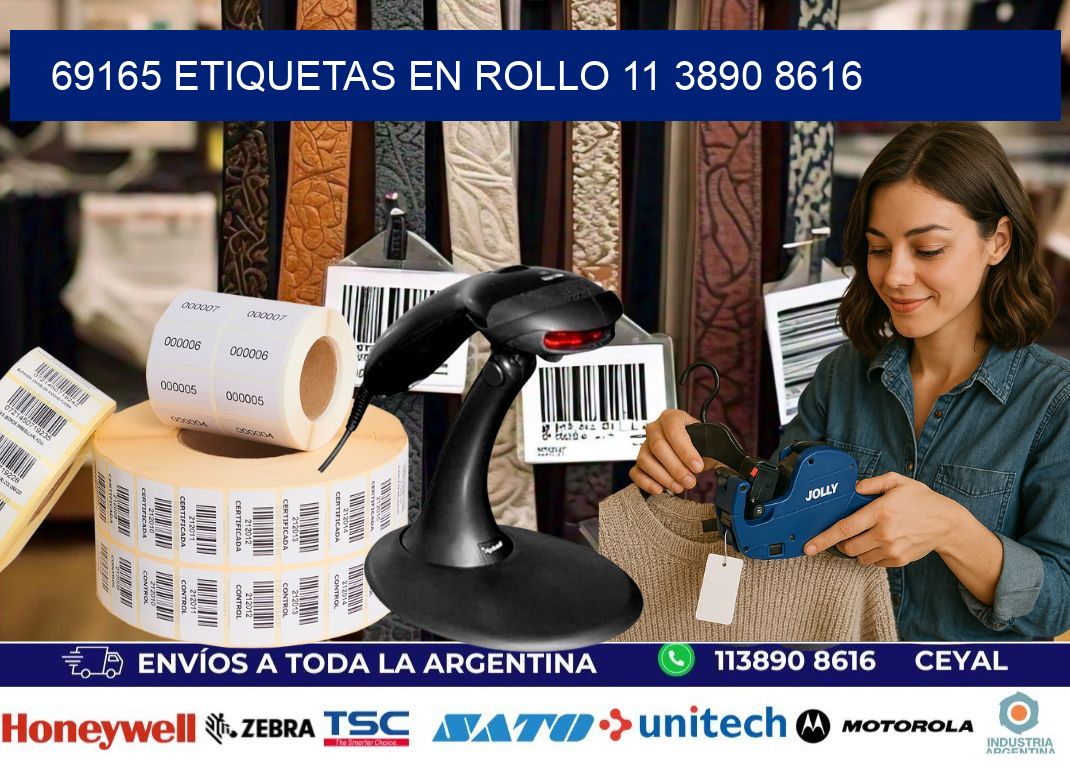 69165 ETIQUETAS EN ROLLO 11 3890 8616