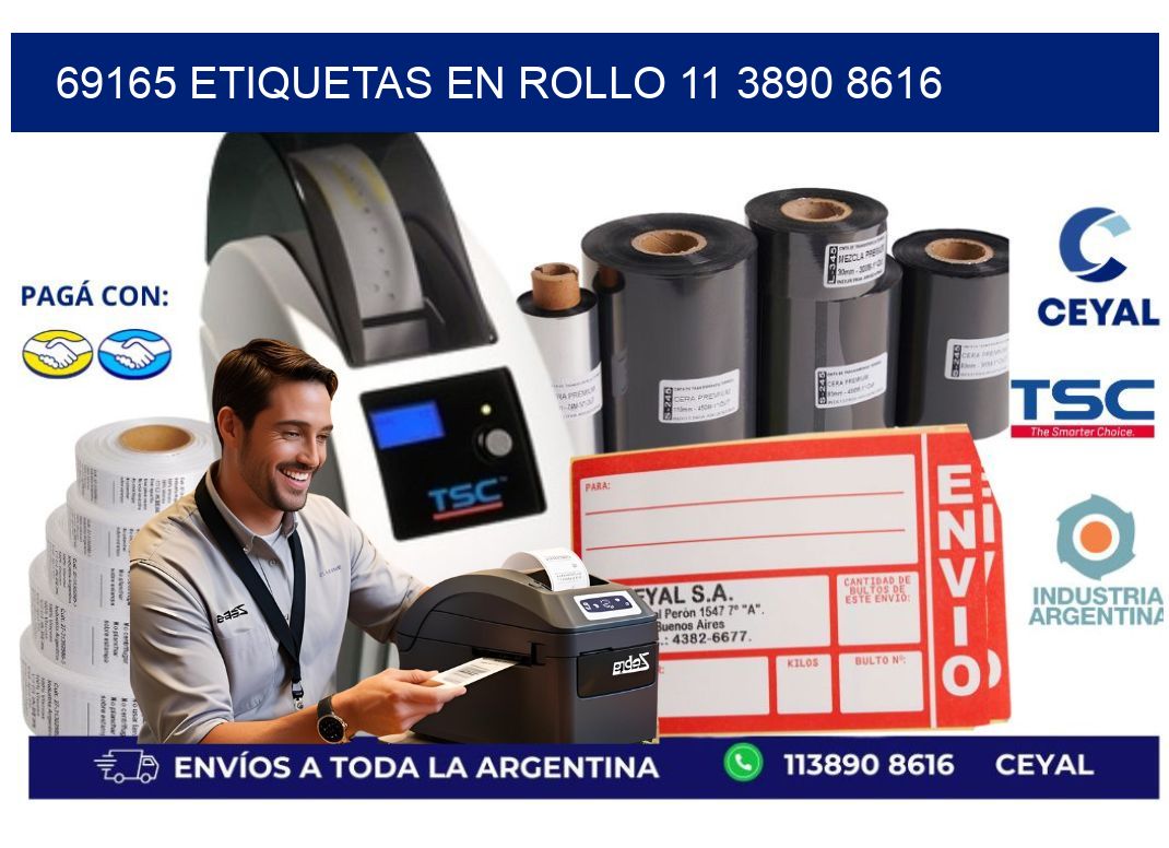 69165 ETIQUETAS EN ROLLO 11 3890 8616