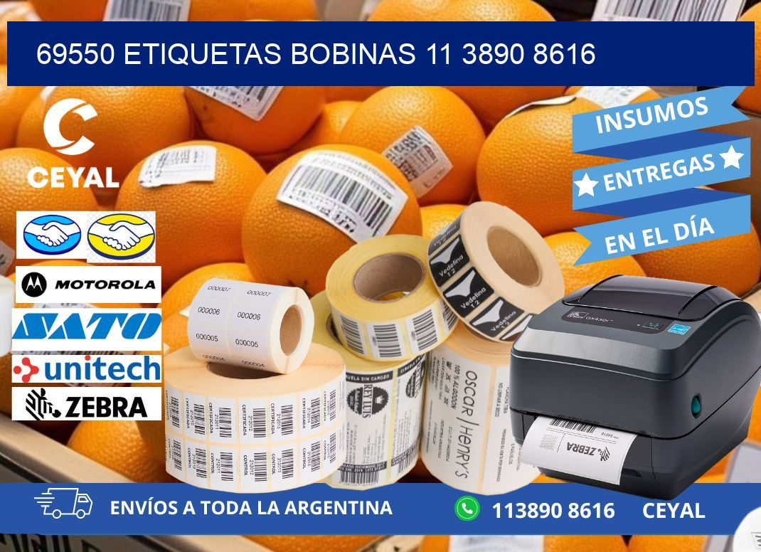 69550 ETIQUETAS BOBINAS 11 3890 8616
