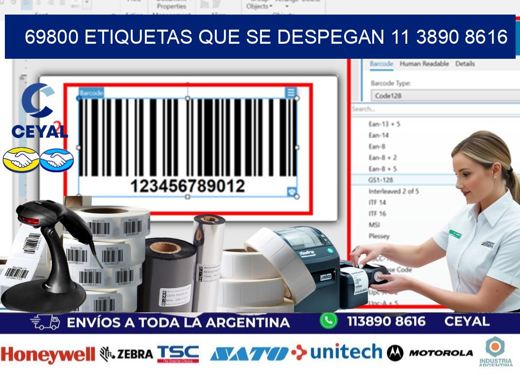 69800 ETIQUETAS QUE SE DESPEGAN 11 3890 8616