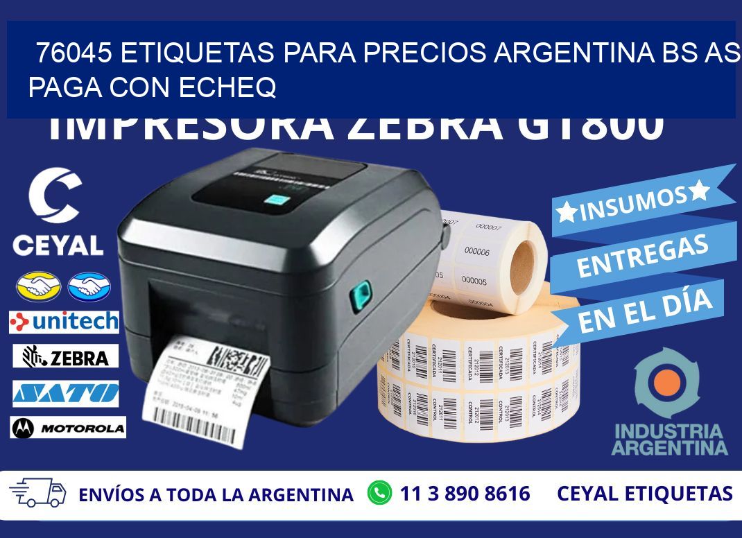 76045 ETIQUETAS PARA PRECIOS ARGENTINA BS AS PAGA CON ECHEQ