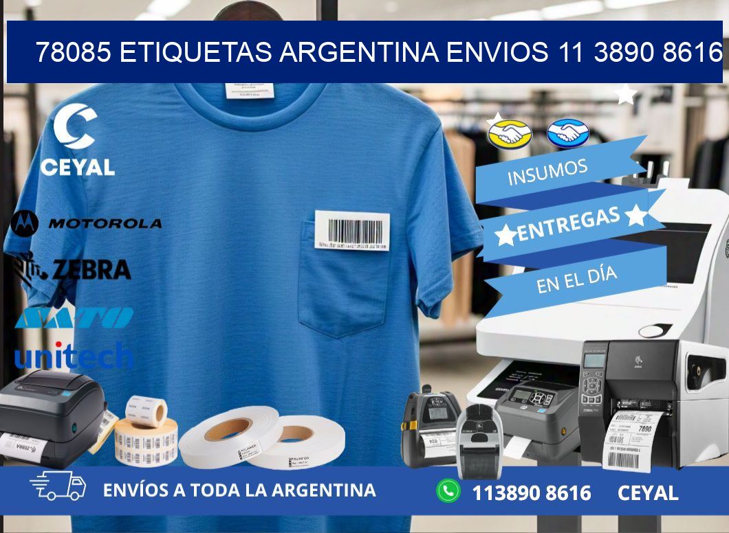 78085 ETIQUETAS ARGENTINA ENVIOS 11 3890 8616
