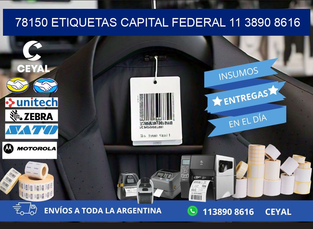 78150 ETIQUETAS CAPITAL FEDERAL 11 3890 8616