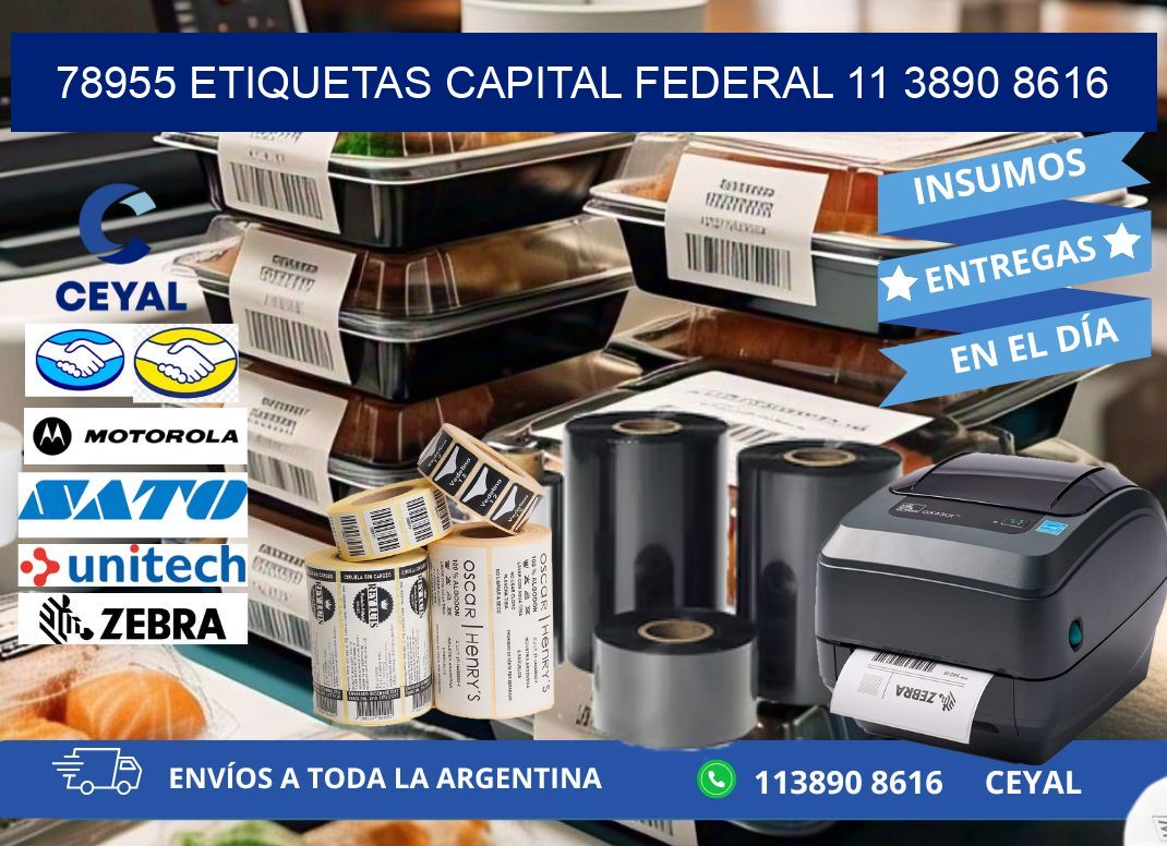 78955 ETIQUETAS CAPITAL FEDERAL 11 3890 8616