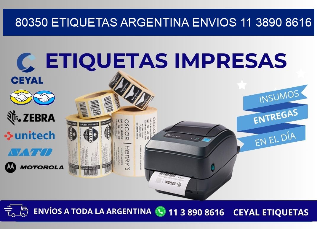 80350 ETIQUETAS ARGENTINA ENVIOS 11 3890 8616
