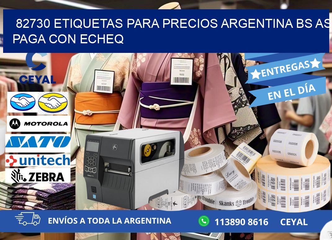82730 ETIQUETAS PARA PRECIOS ARGENTINA BS AS PAGA CON ECHEQ