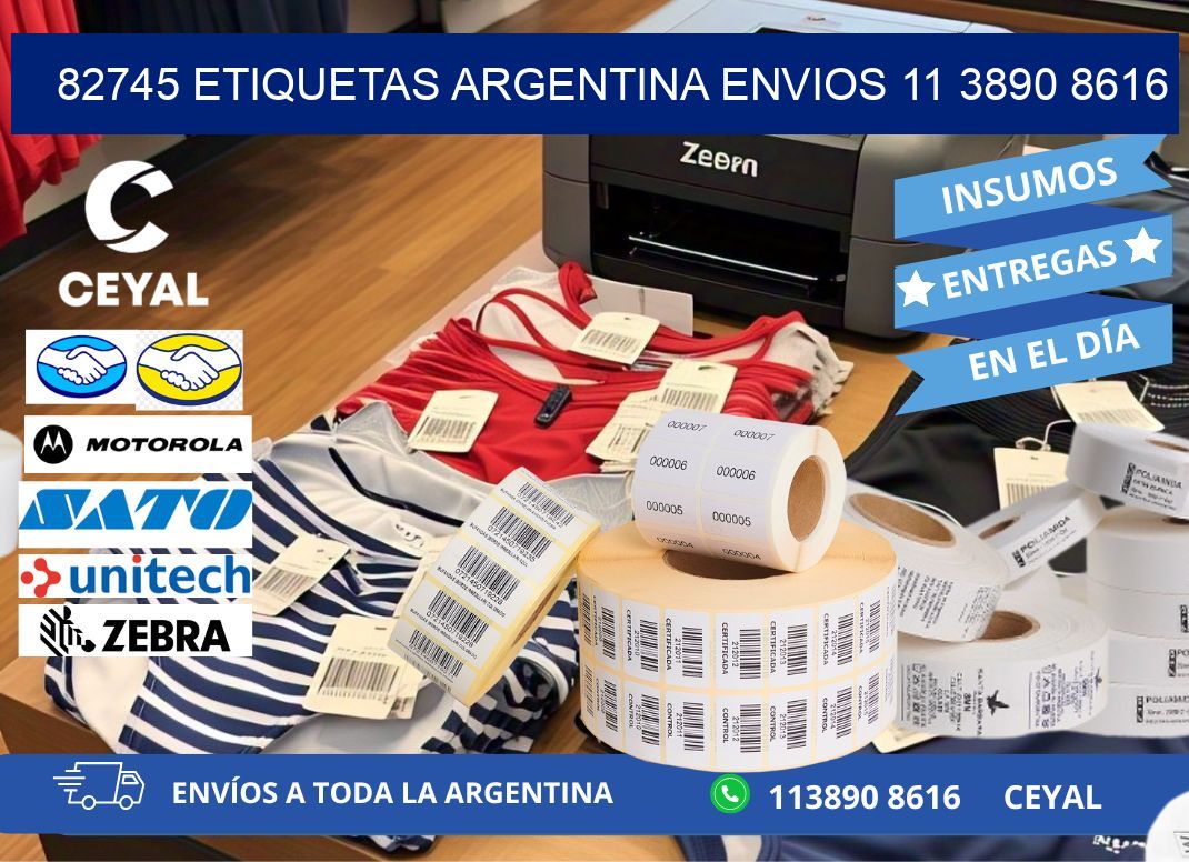 82745 ETIQUETAS ARGENTINA ENVIOS 11 3890 8616