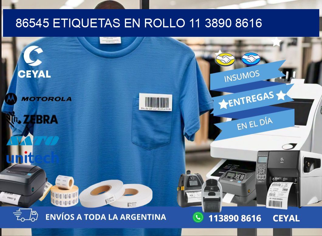 86545 ETIQUETAS EN ROLLO 11 3890 8616