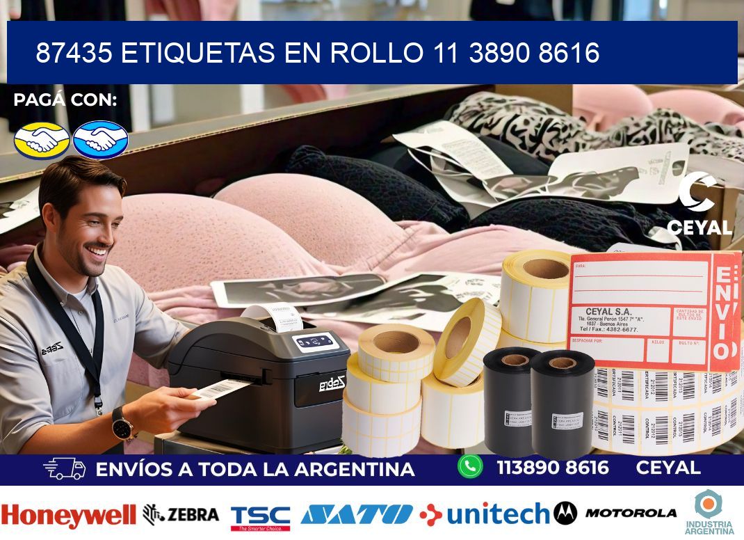 87435 ETIQUETAS EN ROLLO 11 3890 8616