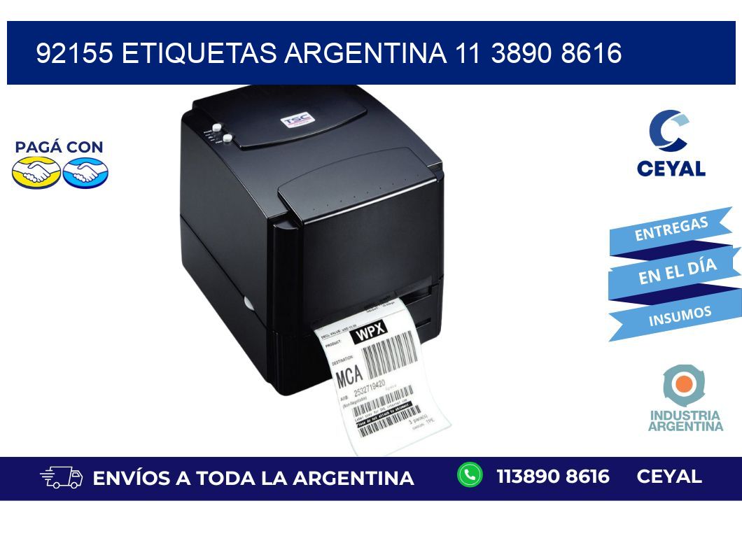 92155 ETIQUETAS ARGENTINA 11 3890 8616