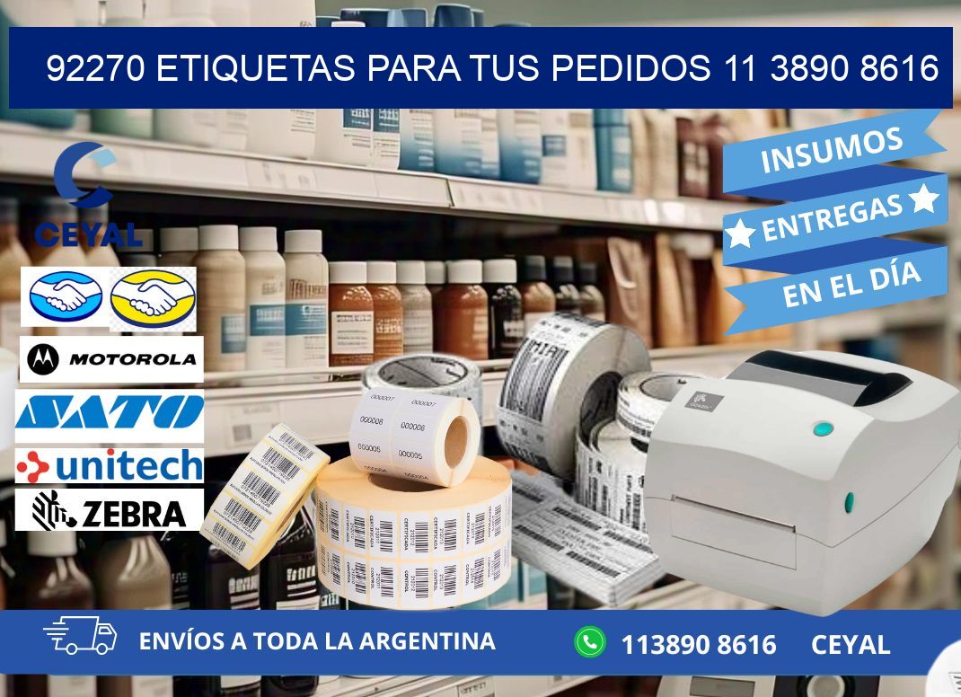 92270 ETIQUETAS PARA TUS PEDIDOS 11 3890 8616