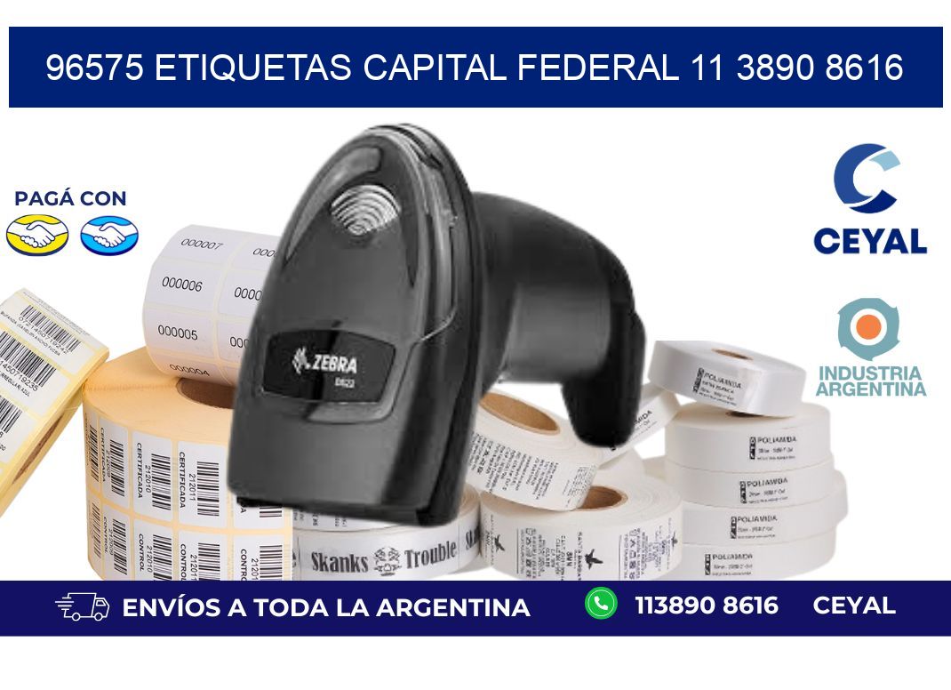 96575 ETIQUETAS CAPITAL FEDERAL 11 3890 8616